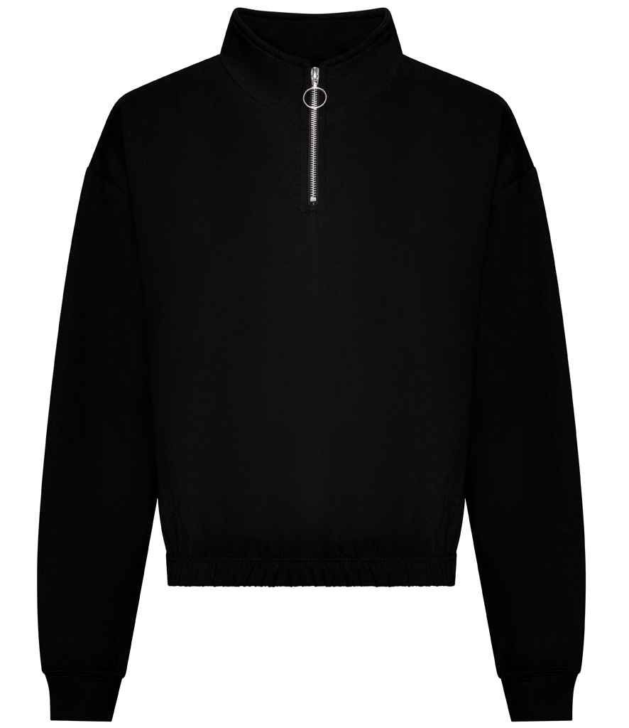 AWDis Ladies Cropped 1/4 Zip Sweatshirt