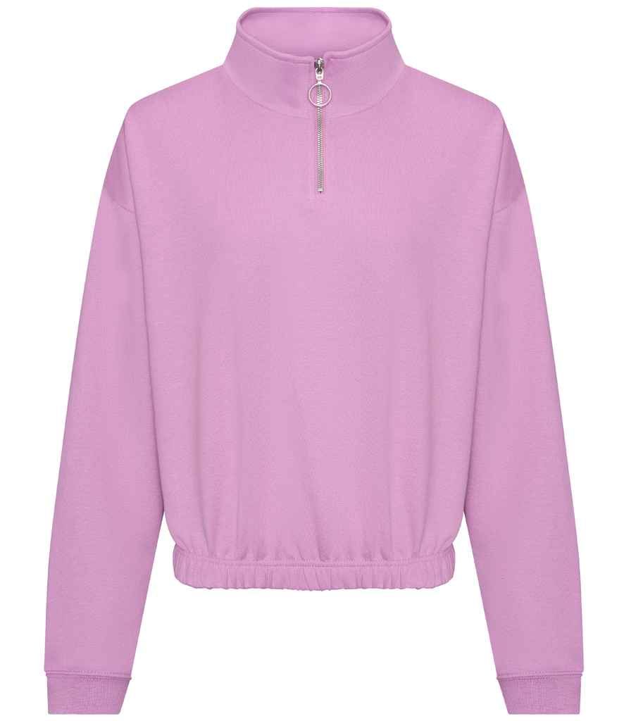 AWDis Ladies Cropped 1/4 Zip Sweatshirt