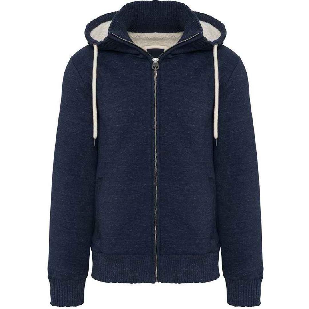 Kariban Vintage Sherpa Lined Hooded Sweatshirt