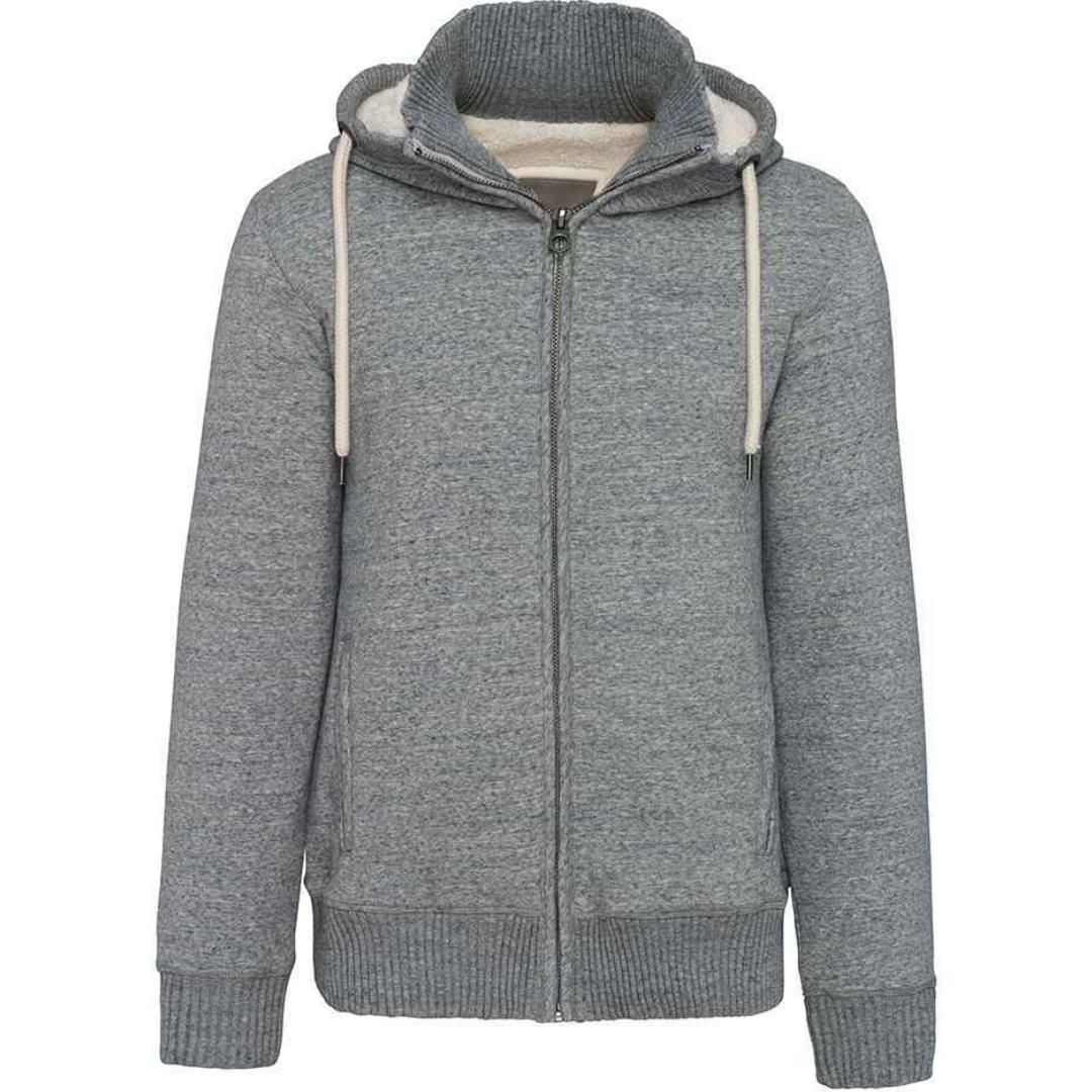 Kariban Vintage Sherpa Lined Hooded Sweatshirt