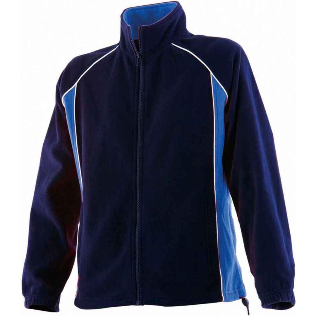 Finden and Hales Ladies Contrast Micro Fleece Jacket