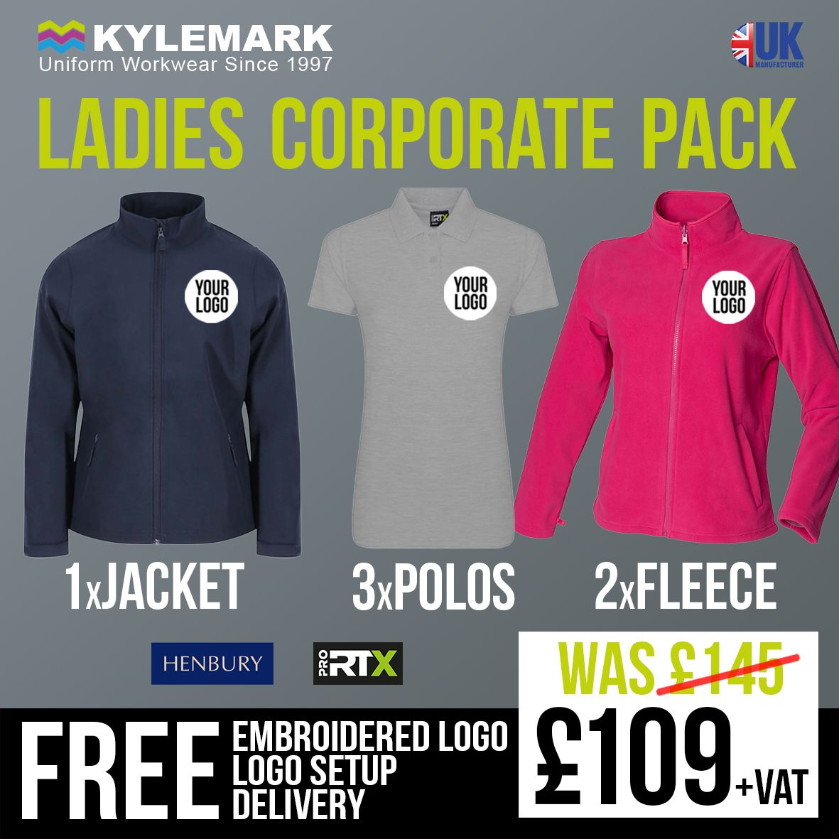 Ladies Corporate Pack - Includes Free Logo