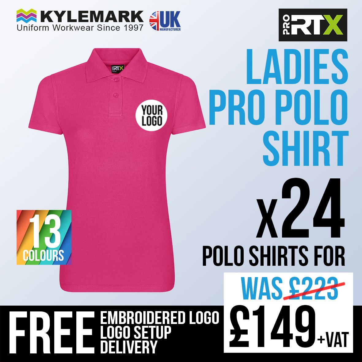 Multi Deal - Ladies RTX Pro Piqué Polo Shirt