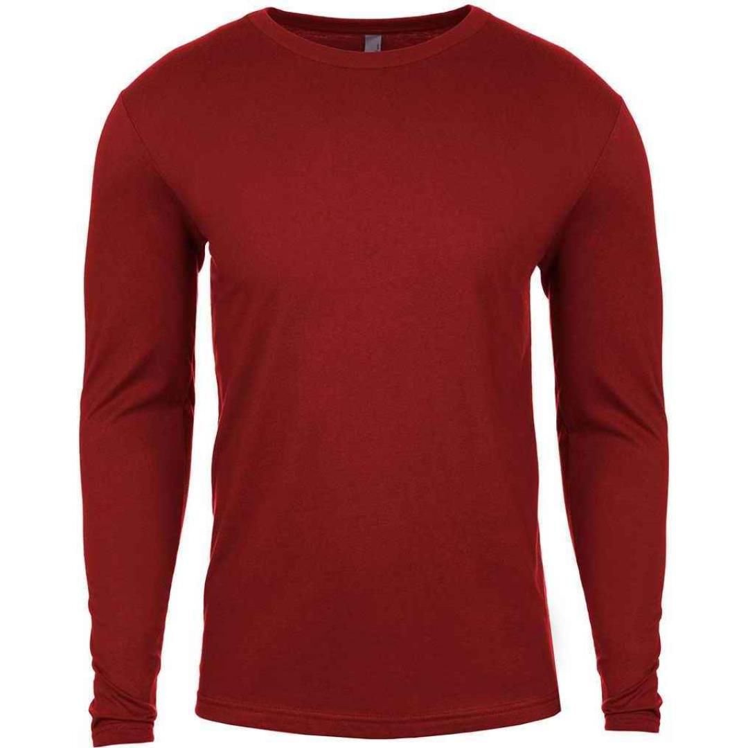 Next Level Apparel Cotton Long Sleeve Crew Neck T-Shirt