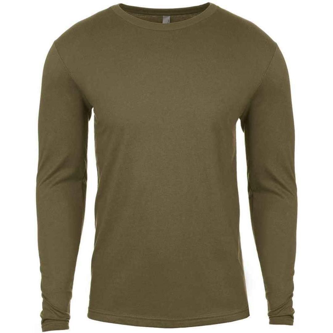 Next Level Apparel Cotton Long Sleeve Crew Neck T-Shirt