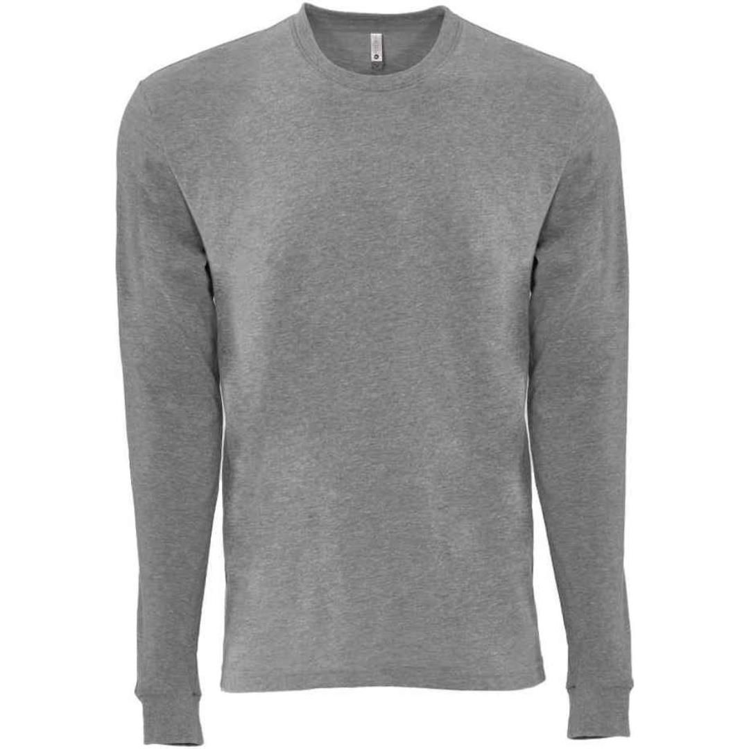 Next Level Apparel Unisex Sueded Long Sleeve Crew Neck T-Shirt