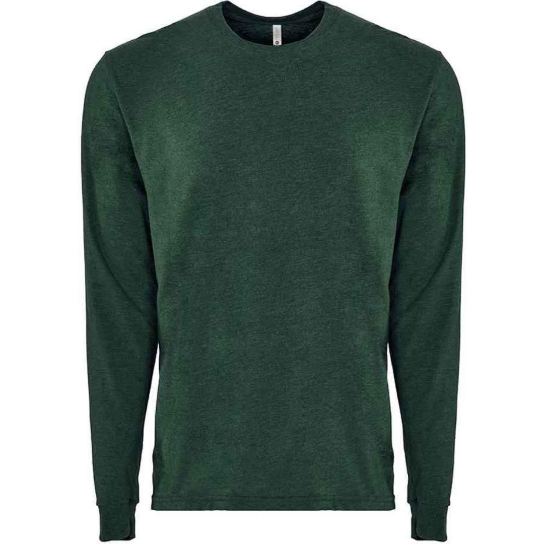 Next Level Apparel Unisex Sueded Long Sleeve Crew Neck T-Shirt