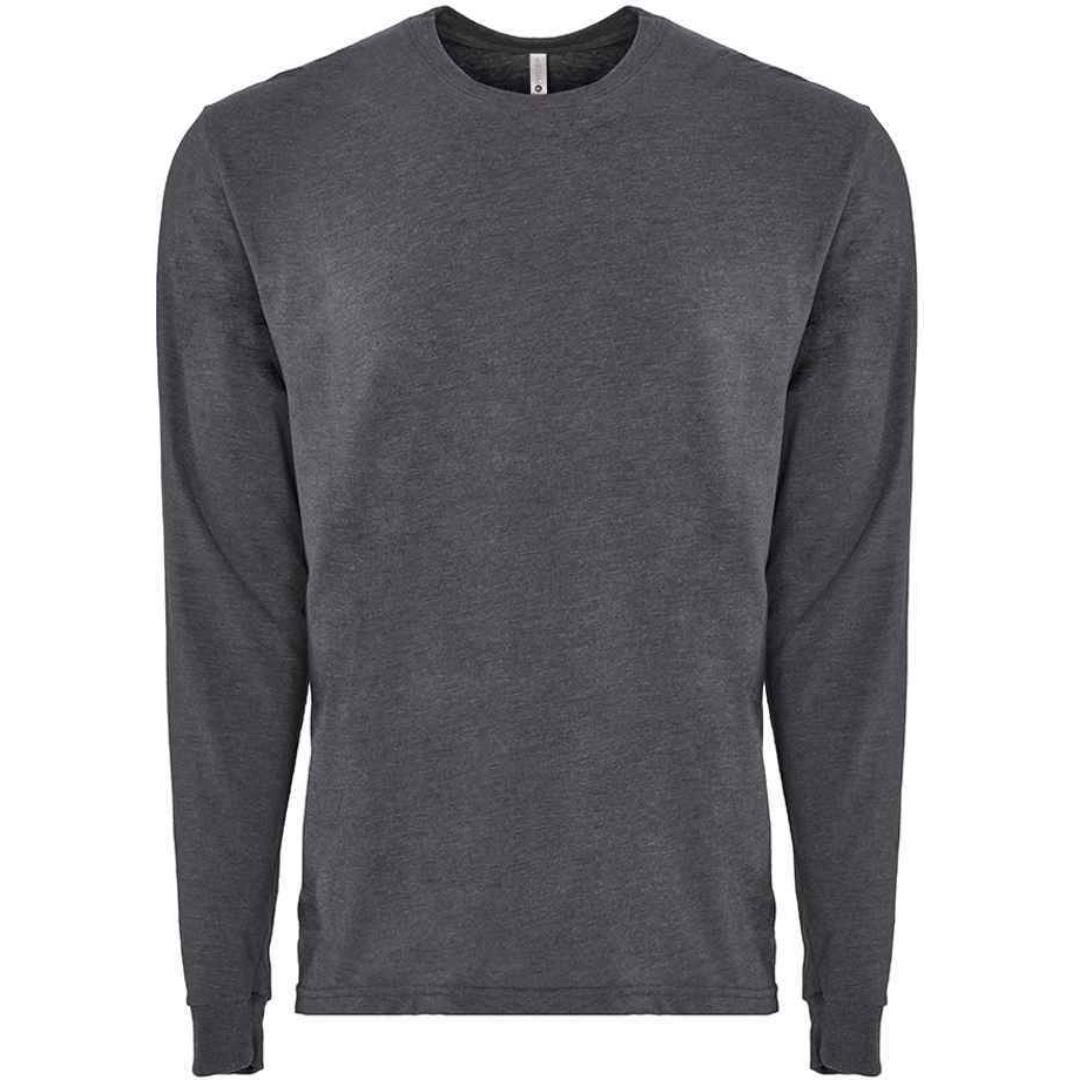 Next Level Apparel Unisex Sueded Long Sleeve Crew Neck T-Shirt