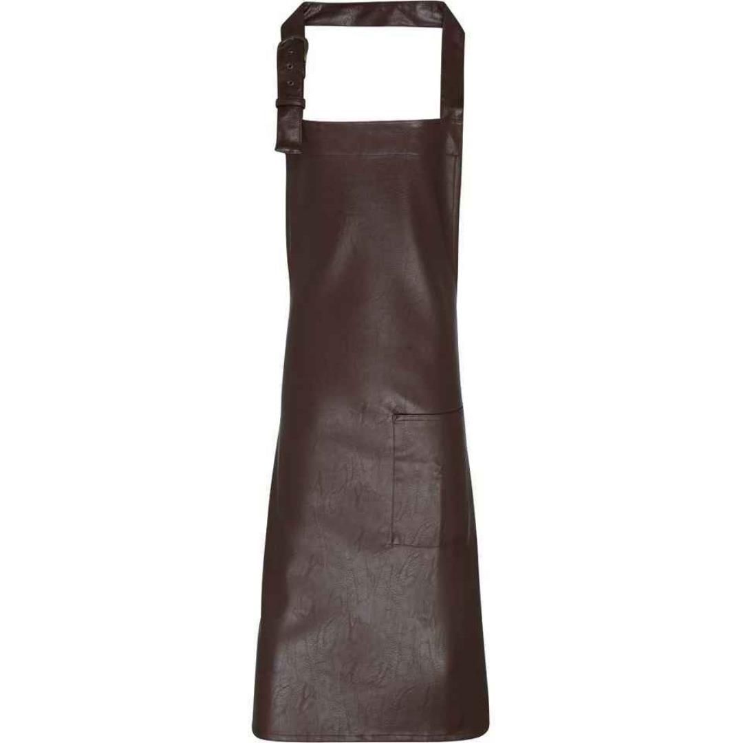 Premier Faux Leather Bib Apron