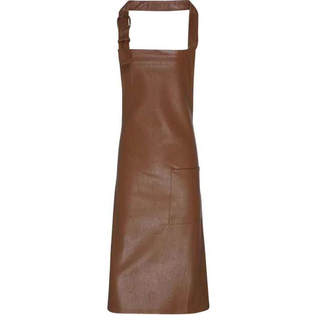 Premier Faux Leather Bib Apron