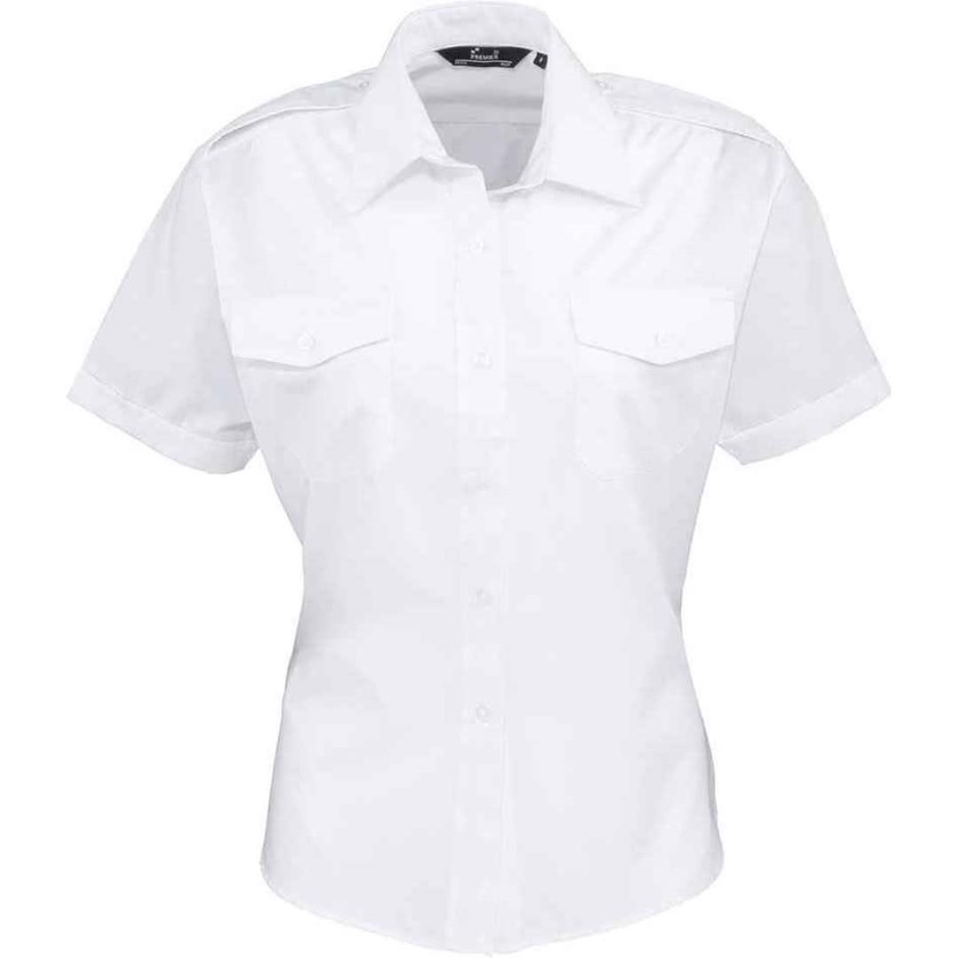 Premier Ladies Short Sleeve Pilot Shirt