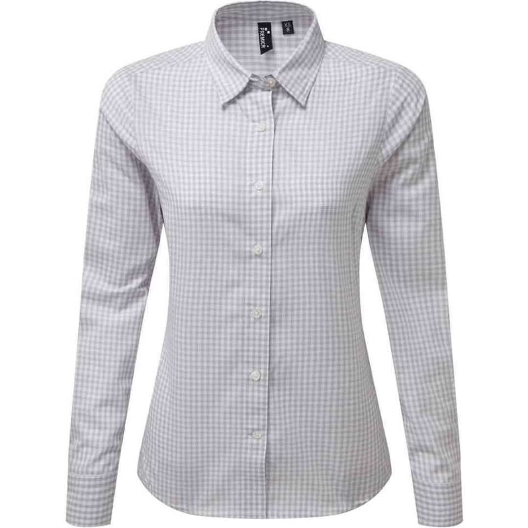 Premier Ladies Maxton Check Long Sleeve Shirt