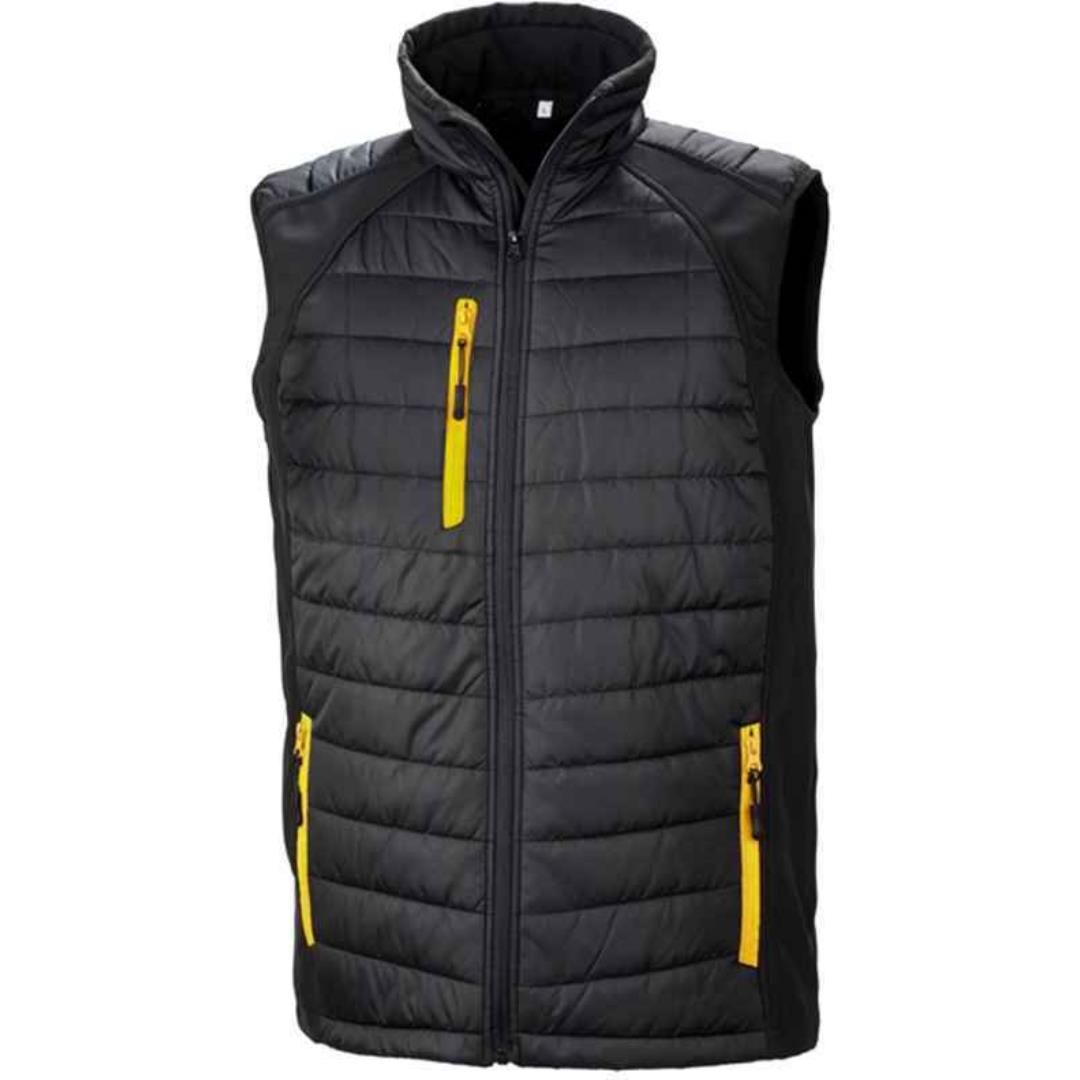 Multi Deal - Result Genuine Recycled Black Compass Padded Gilet