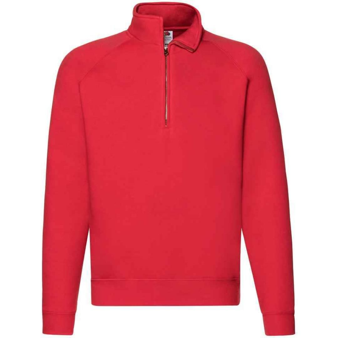 Fruit of the Loom Premium Zip Neck Sweatshirt