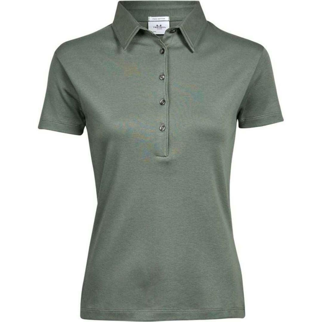 Tee Jays Ladies Pima Cotton Interlock Polo Shirt