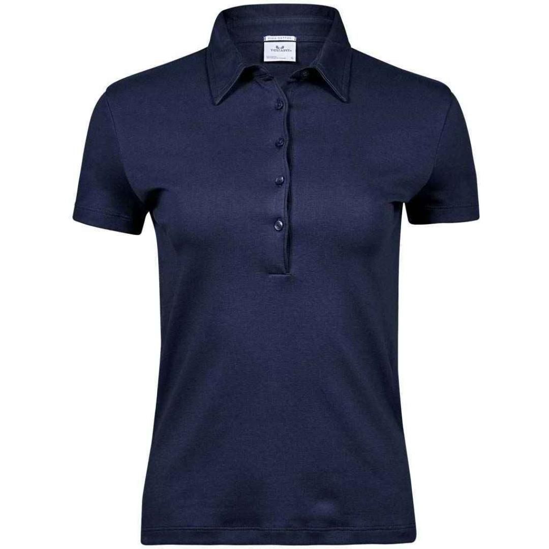 Tee Jays Ladies Pima Cotton Interlock Polo Shirt