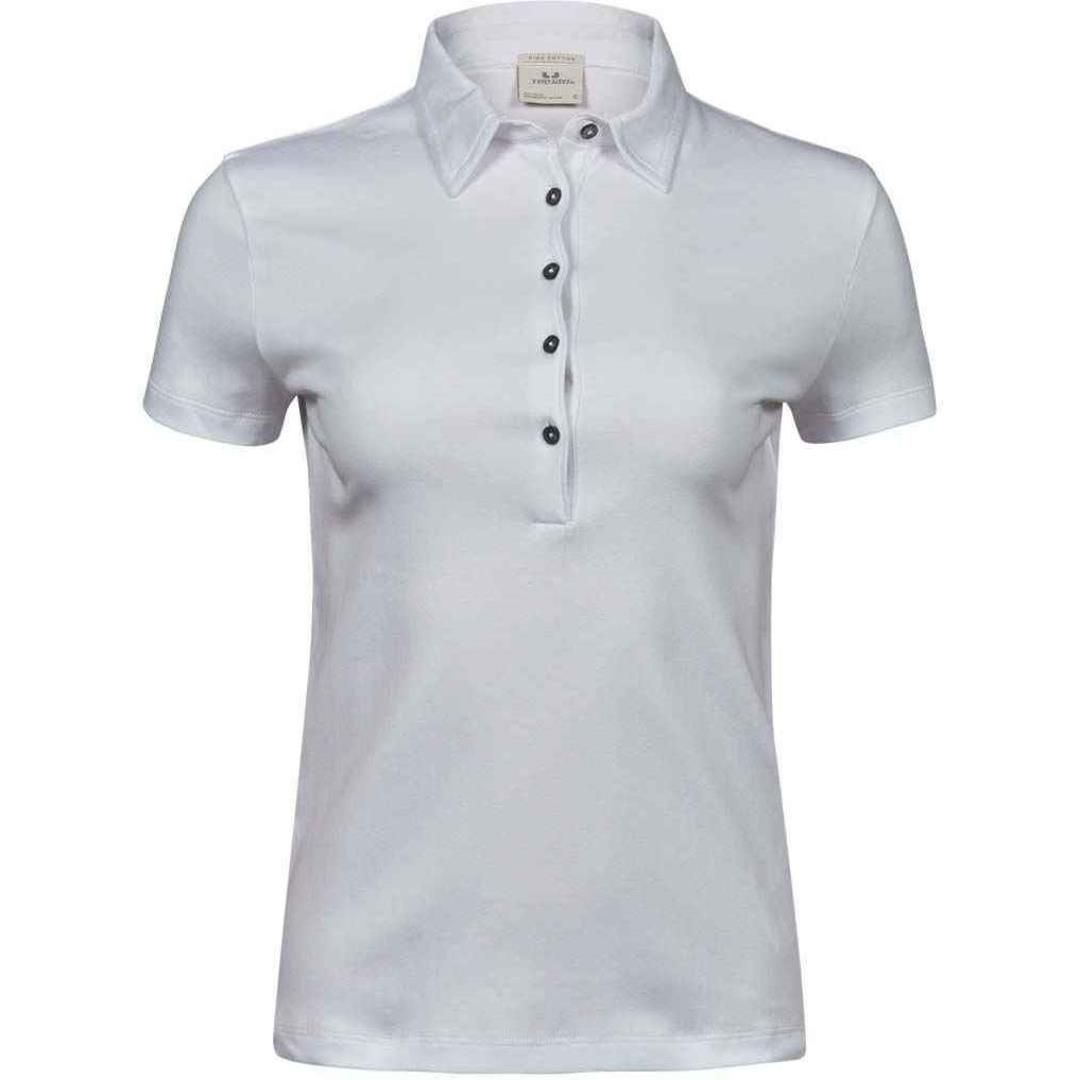 Tee Jays Ladies Pima Cotton Interlock Polo Shirt