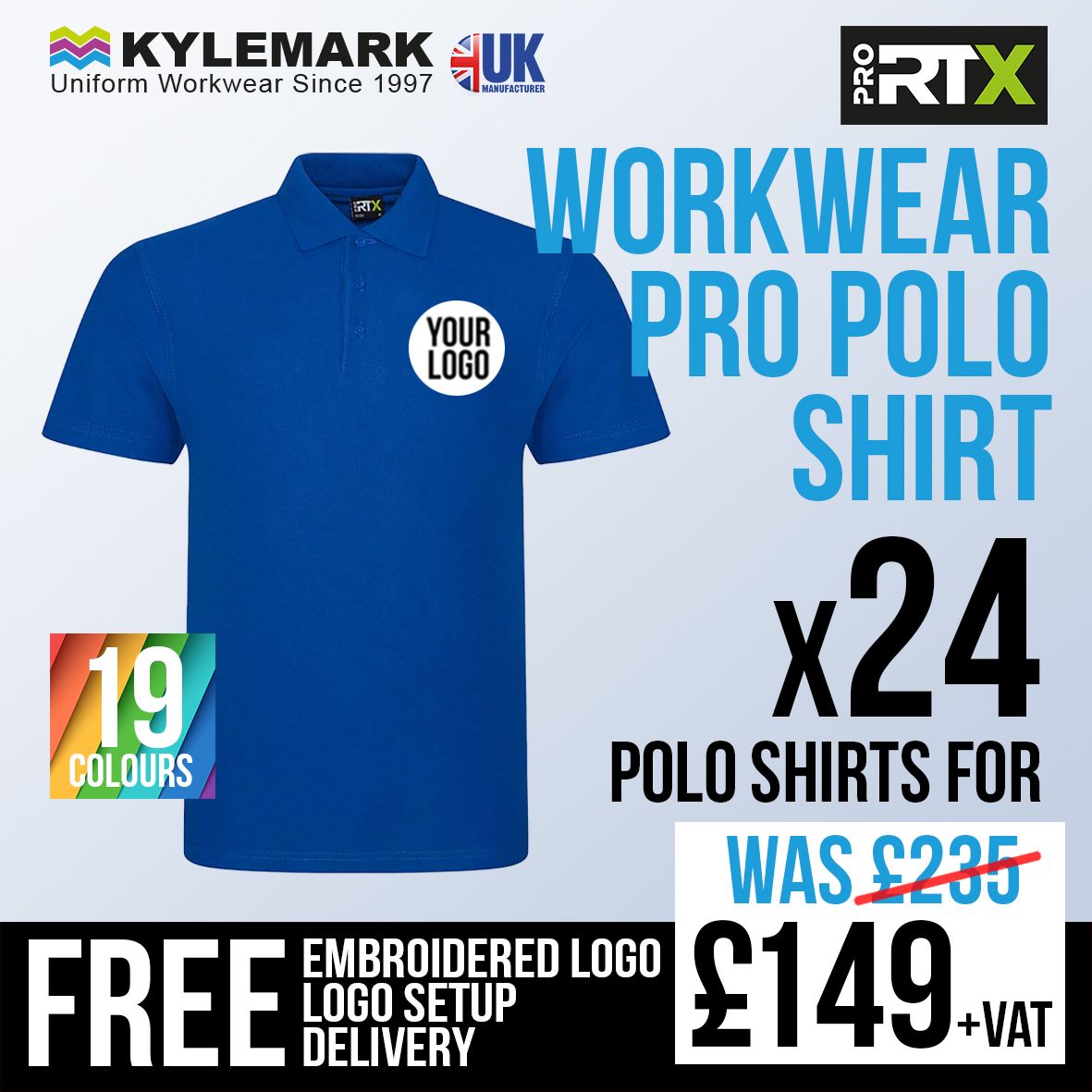 Multi Deal - Gents RTX Pro Piqué Polo Shirt