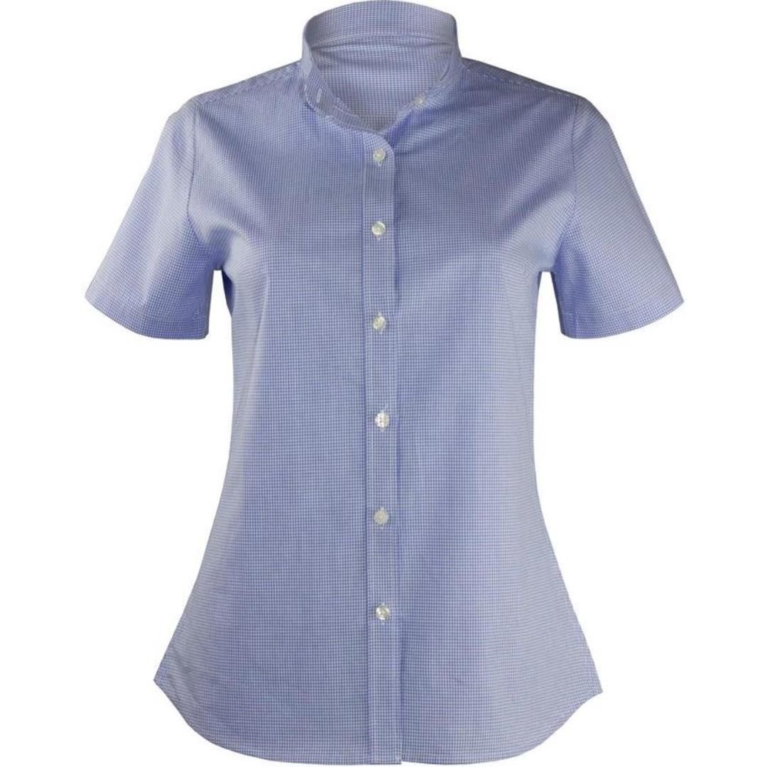 AF21FM - Ladies Gingham Short Sleeve Shirt
