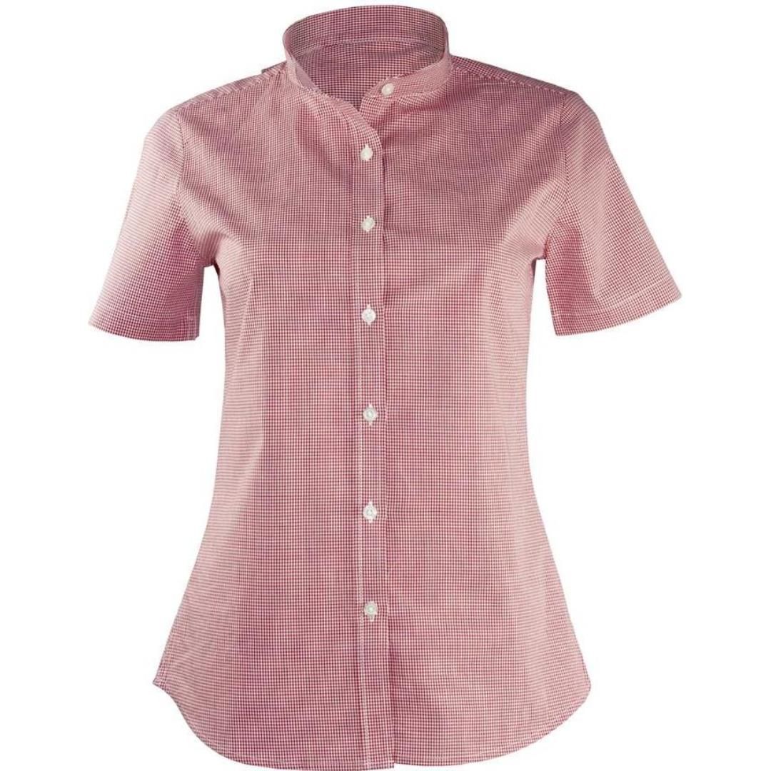 AF21FM - Ladies Gingham Short Sleeve Shirt