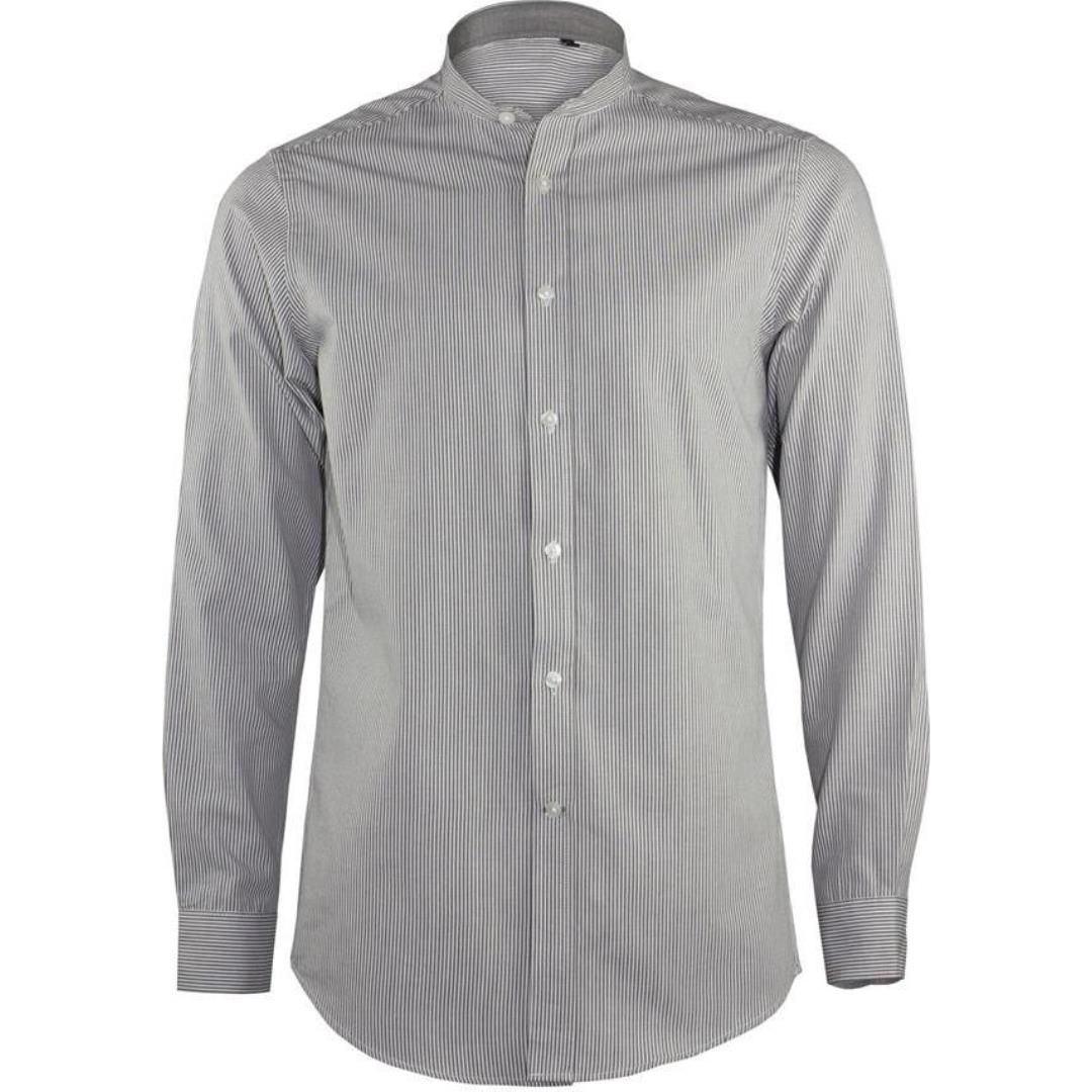 AF38GM - Long Sleeve Striped Oxford Shirt