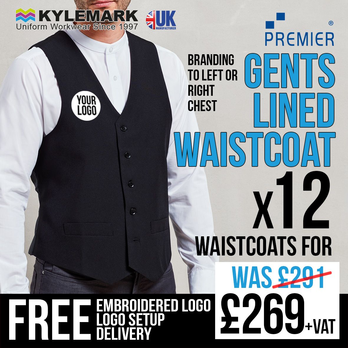 Multi Deal - Premier Lined Waistcoat